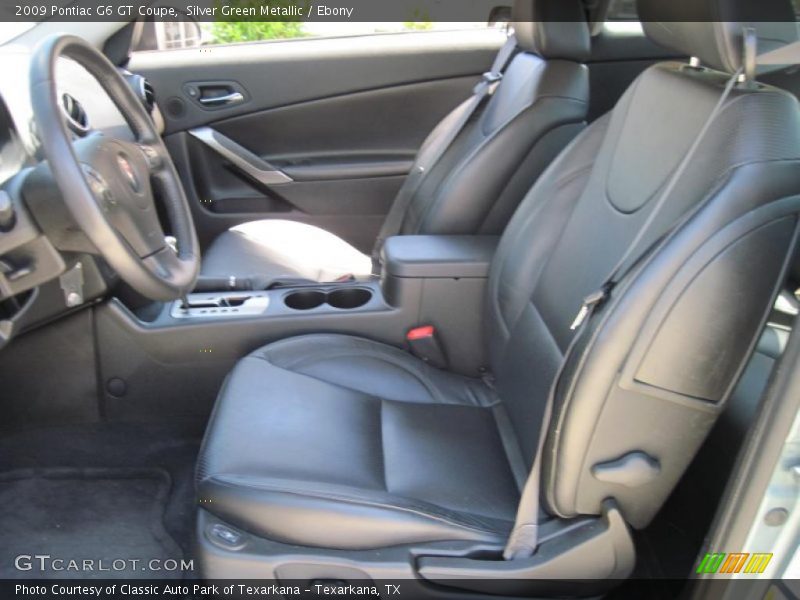 Silver Green Metallic / Ebony 2009 Pontiac G6 GT Coupe