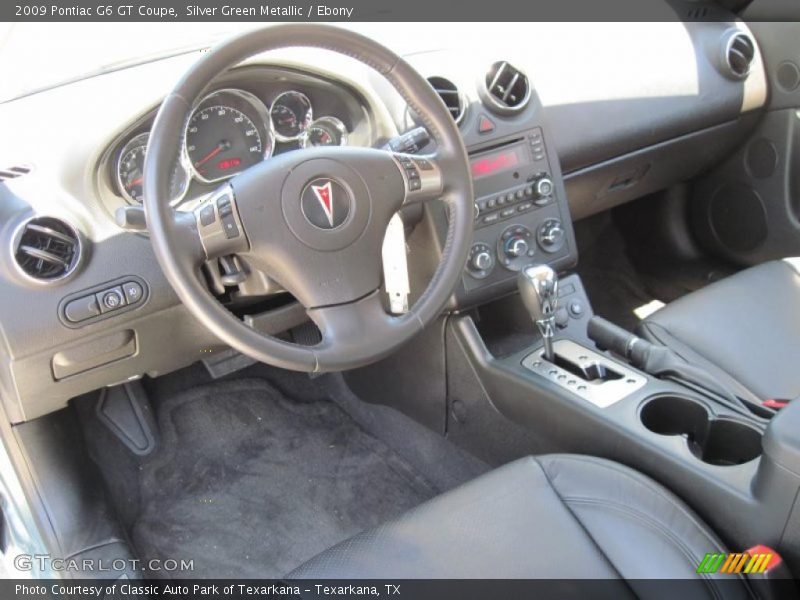 Silver Green Metallic / Ebony 2009 Pontiac G6 GT Coupe