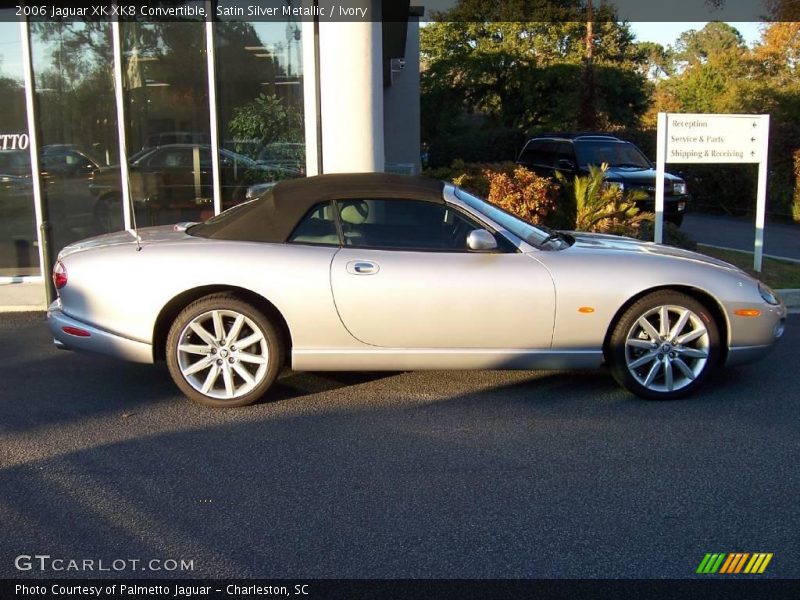 Satin Silver Metallic / Ivory 2006 Jaguar XK XK8 Convertible