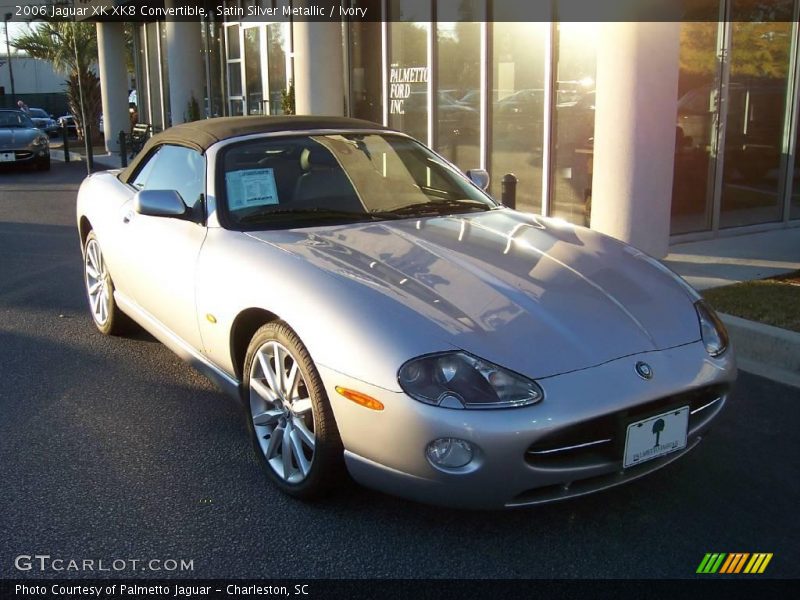 Satin Silver Metallic / Ivory 2006 Jaguar XK XK8 Convertible