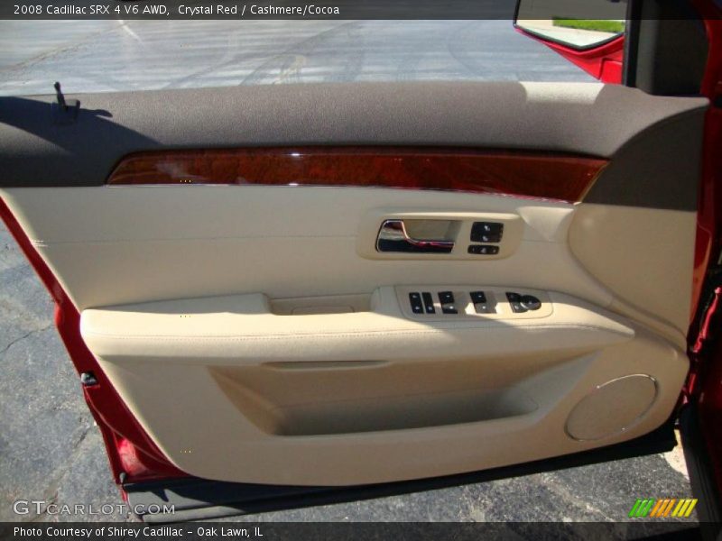 Crystal Red / Cashmere/Cocoa 2008 Cadillac SRX 4 V6 AWD