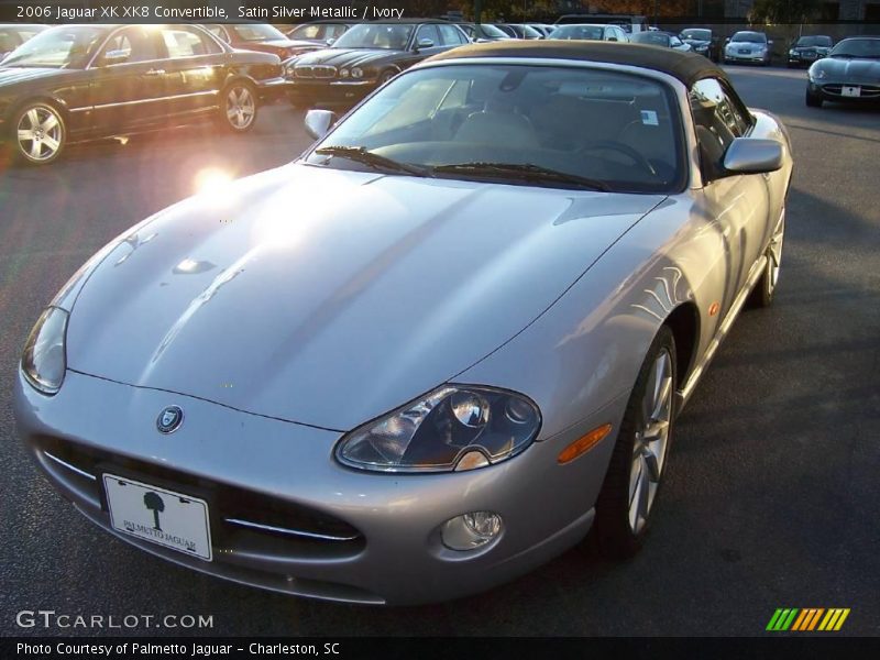 Satin Silver Metallic / Ivory 2006 Jaguar XK XK8 Convertible