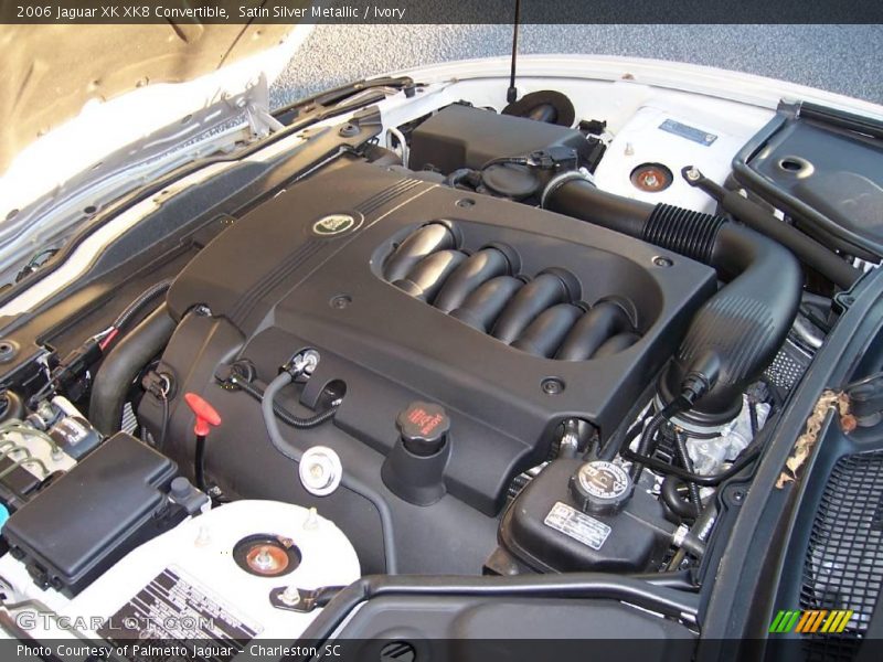 Satin Silver Metallic / Ivory 2006 Jaguar XK XK8 Convertible