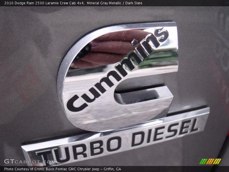 Mineral Gray Metallic / Dark Slate 2010 Dodge Ram 2500 Laramie Crew Cab 4x4