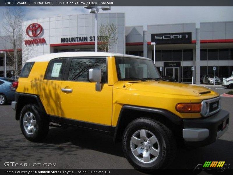 Sun Fusion Yellow / Dark Charcoal 2008 Toyota FJ Cruiser 4WD