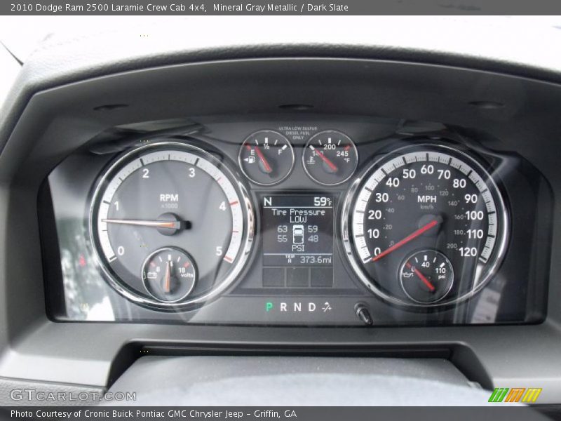Mineral Gray Metallic / Dark Slate 2010 Dodge Ram 2500 Laramie Crew Cab 4x4