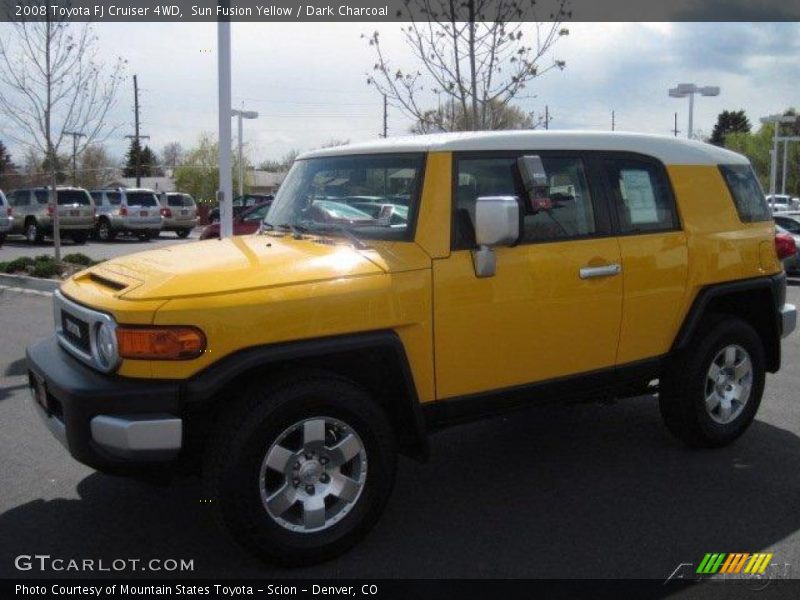 Sun Fusion Yellow / Dark Charcoal 2008 Toyota FJ Cruiser 4WD