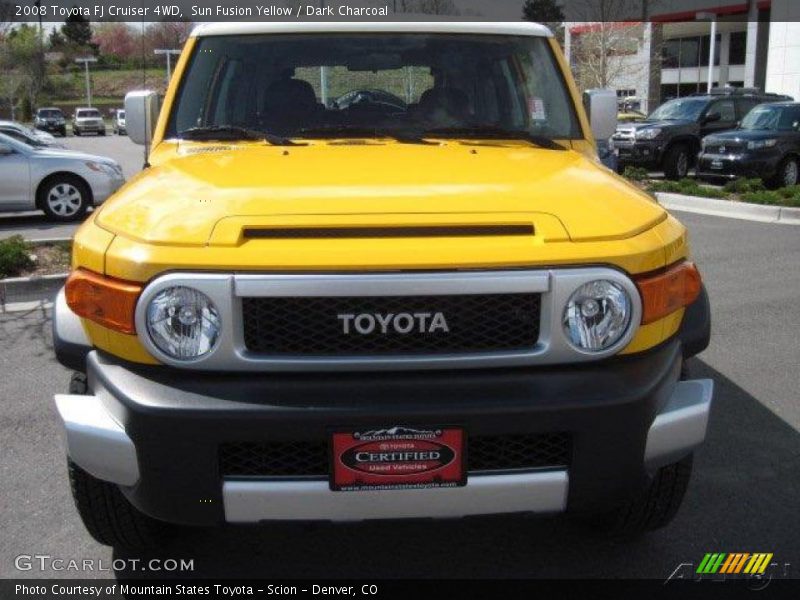 Sun Fusion Yellow / Dark Charcoal 2008 Toyota FJ Cruiser 4WD