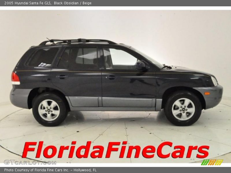 Black Obsidian / Beige 2005 Hyundai Santa Fe GLS