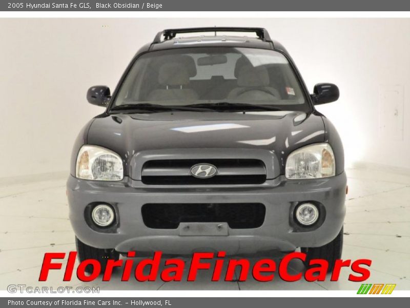 Black Obsidian / Beige 2005 Hyundai Santa Fe GLS
