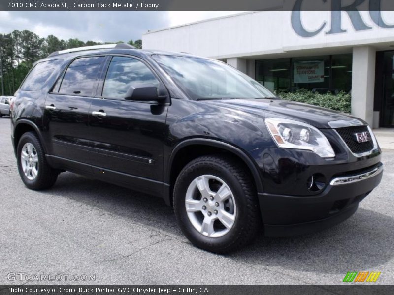Carbon Black Metallic / Ebony 2010 GMC Acadia SL