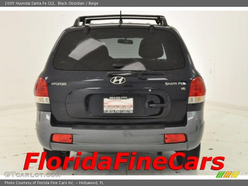 Black Obsidian / Beige 2005 Hyundai Santa Fe GLS
