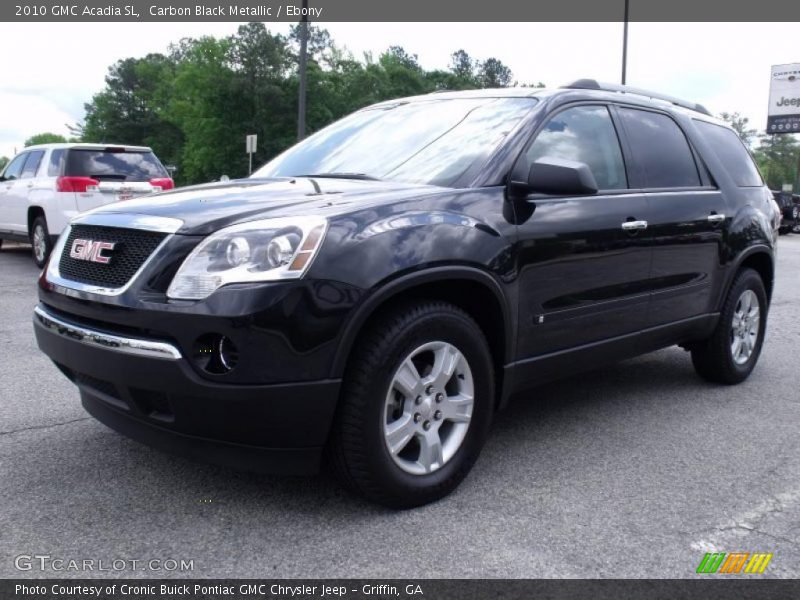 Carbon Black Metallic / Ebony 2010 GMC Acadia SL