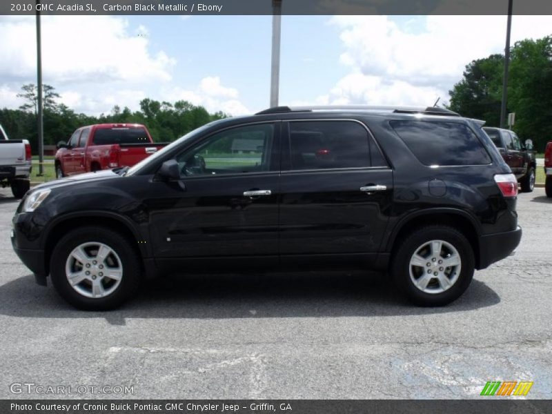 Carbon Black Metallic / Ebony 2010 GMC Acadia SL