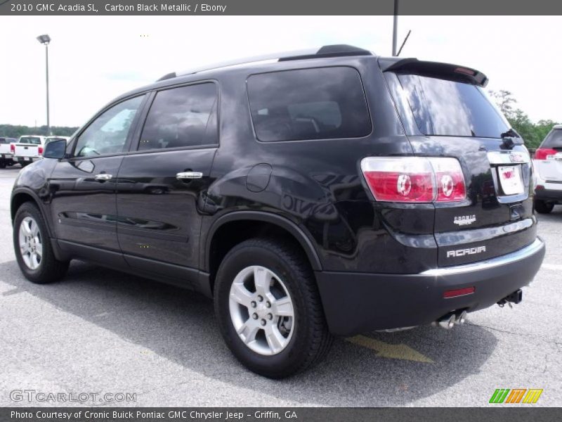 Carbon Black Metallic / Ebony 2010 GMC Acadia SL