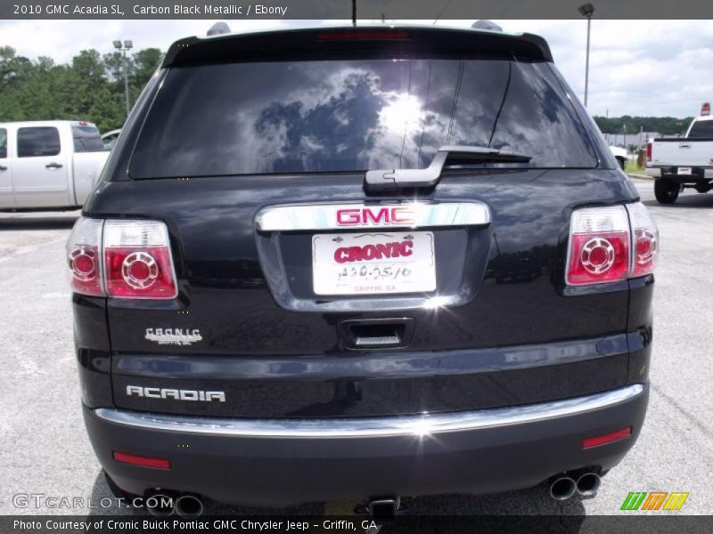 Carbon Black Metallic / Ebony 2010 GMC Acadia SL