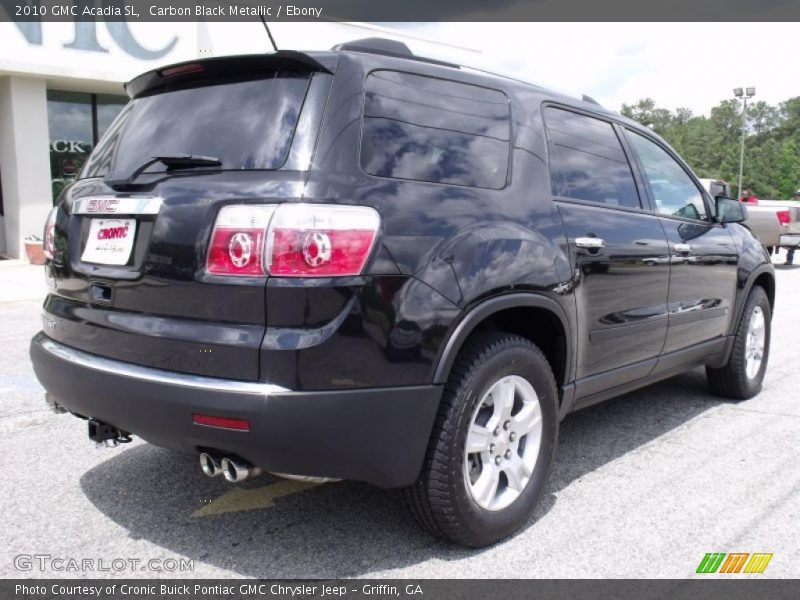 Carbon Black Metallic / Ebony 2010 GMC Acadia SL