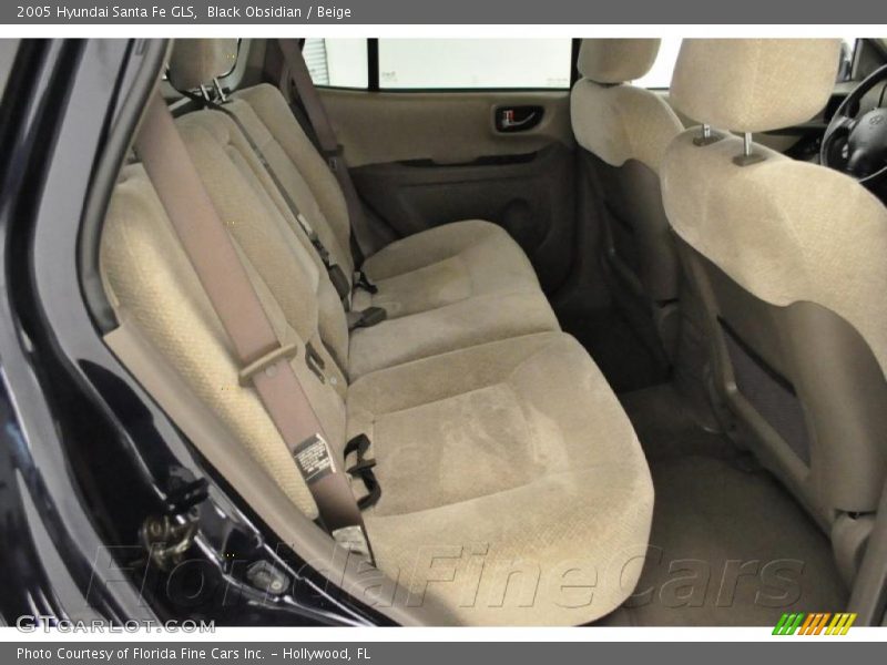 Black Obsidian / Beige 2005 Hyundai Santa Fe GLS