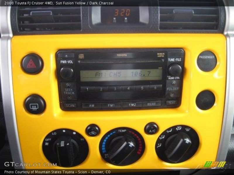 Sun Fusion Yellow / Dark Charcoal 2008 Toyota FJ Cruiser 4WD