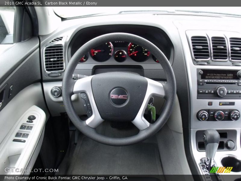 Carbon Black Metallic / Ebony 2010 GMC Acadia SL