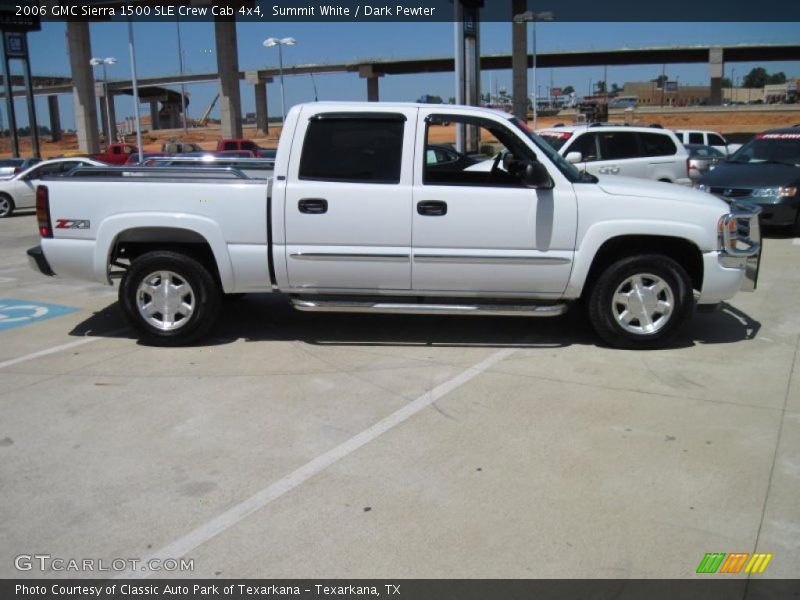 Summit White / Dark Pewter 2006 GMC Sierra 1500 SLE Crew Cab 4x4