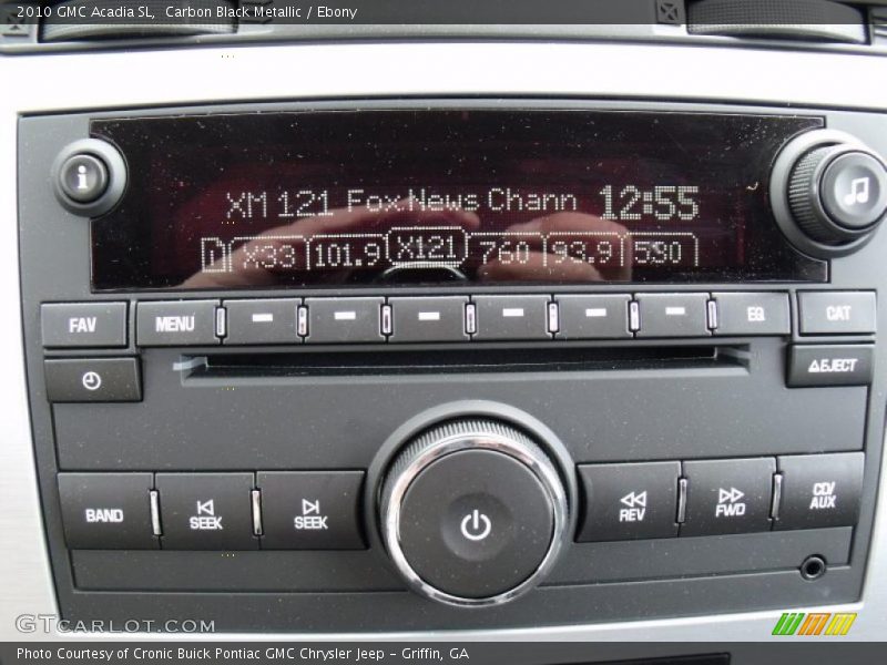Carbon Black Metallic / Ebony 2010 GMC Acadia SL
