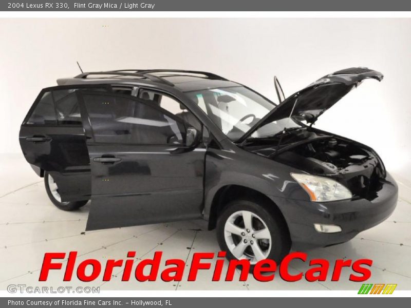 Flint Gray Mica / Light Gray 2004 Lexus RX 330