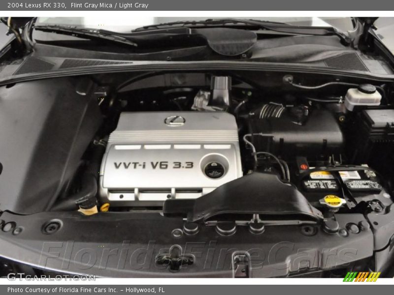 Flint Gray Mica / Light Gray 2004 Lexus RX 330