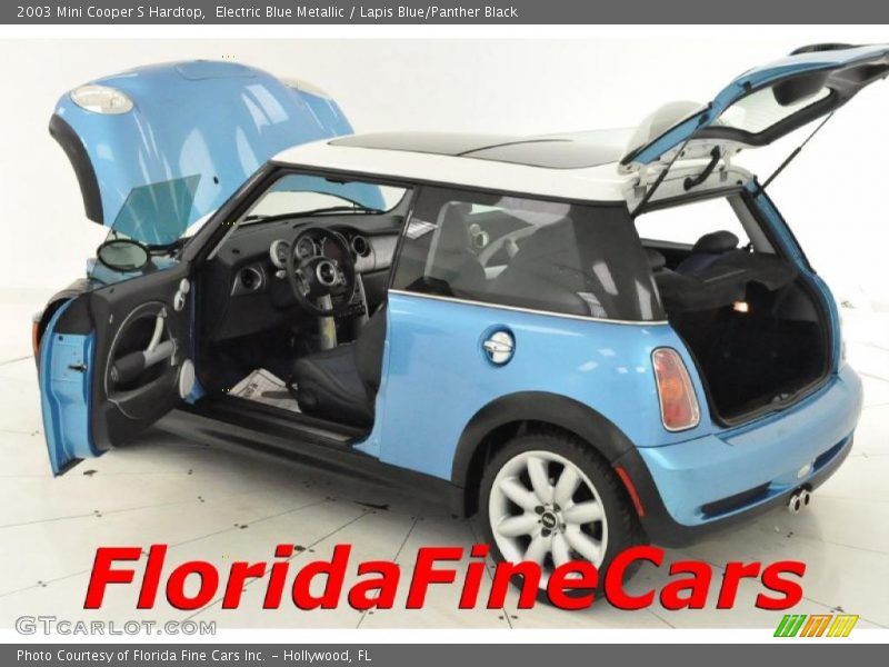 Electric Blue Metallic / Lapis Blue/Panther Black 2003 Mini Cooper S Hardtop