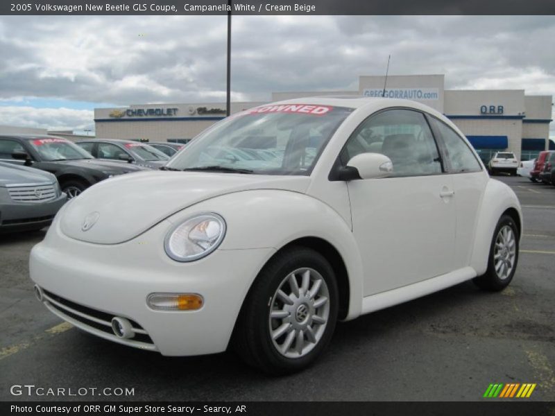 Campanella White / Cream Beige 2005 Volkswagen New Beetle GLS Coupe