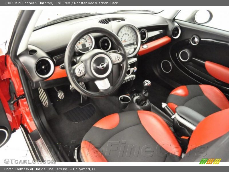 Chili Red / Rooster Red/Carbon Black 2007 Mini Cooper S Hardtop