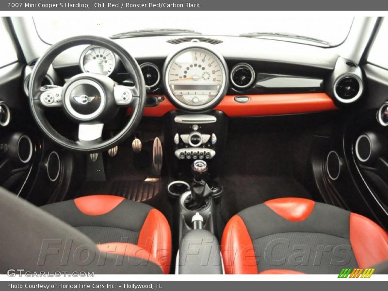 Chili Red / Rooster Red/Carbon Black 2007 Mini Cooper S Hardtop