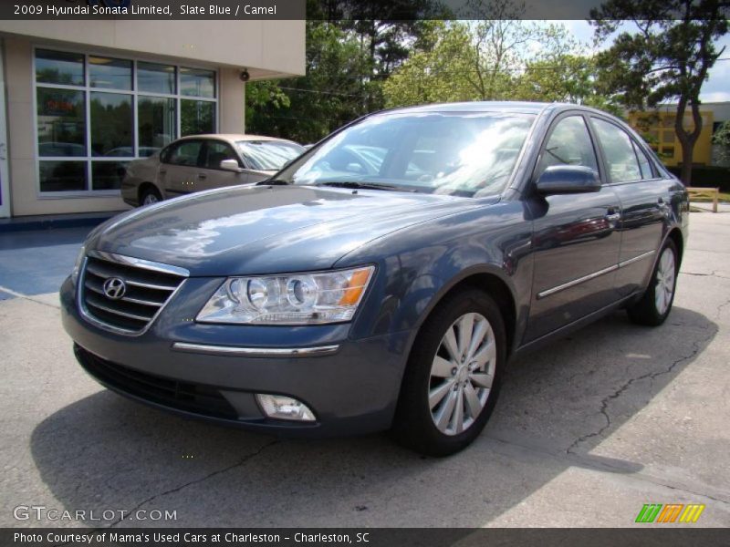 Slate Blue / Camel 2009 Hyundai Sonata Limited