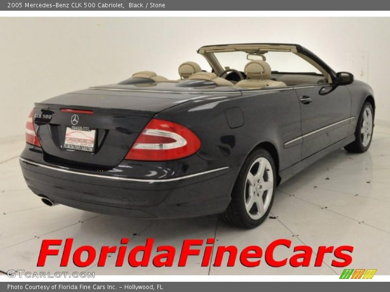 Black / Stone 2005 Mercedes-Benz CLK 500 Cabriolet