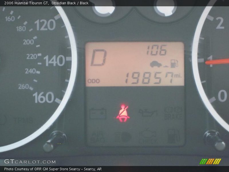 Obsidian Black / Black 2006 Hyundai Tiburon GT