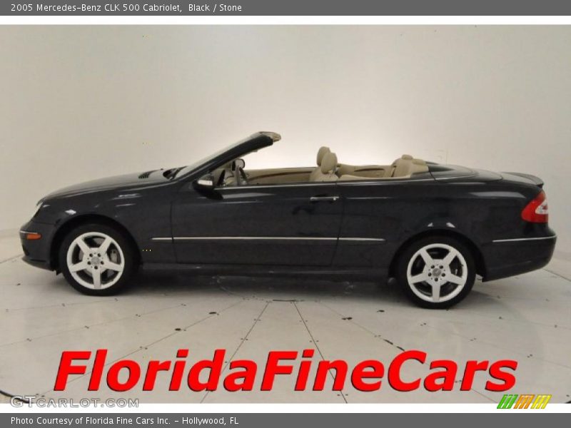 Black / Stone 2005 Mercedes-Benz CLK 500 Cabriolet