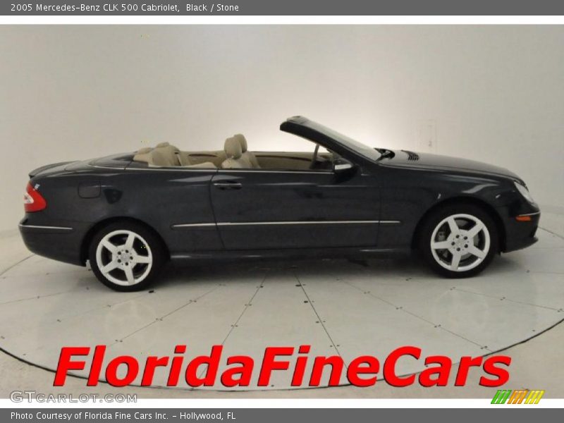 Black / Stone 2005 Mercedes-Benz CLK 500 Cabriolet