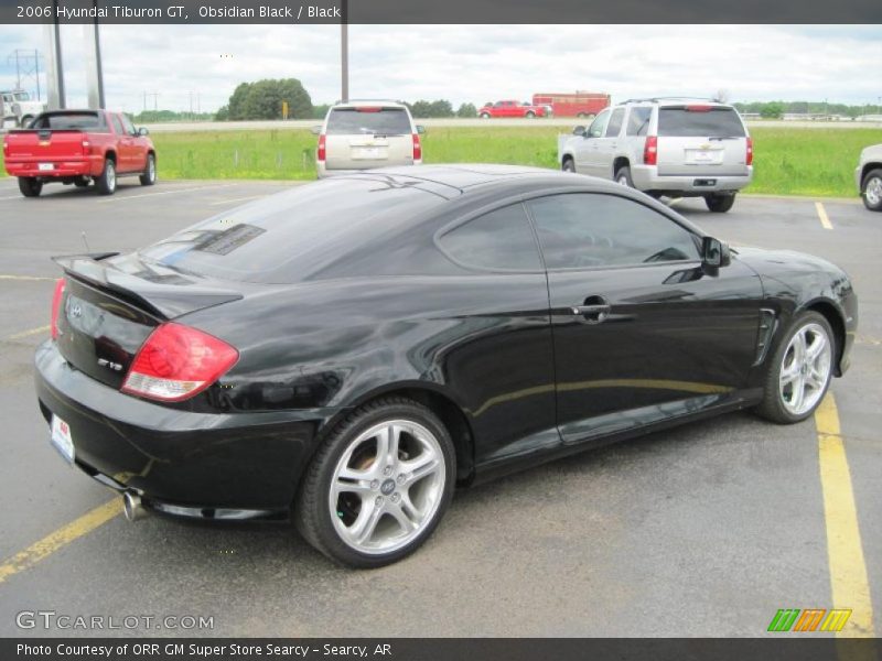 Obsidian Black / Black 2006 Hyundai Tiburon GT