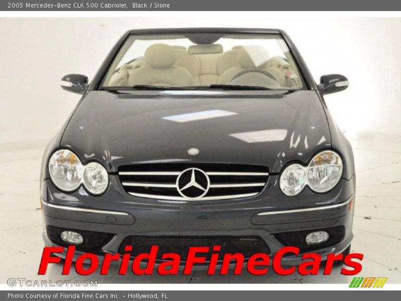 Black / Stone 2005 Mercedes-Benz CLK 500 Cabriolet