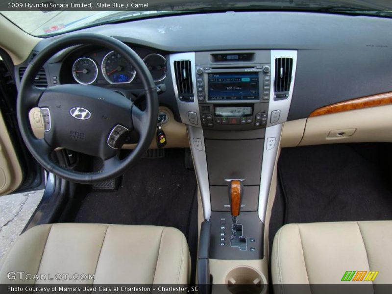 Slate Blue / Camel 2009 Hyundai Sonata Limited