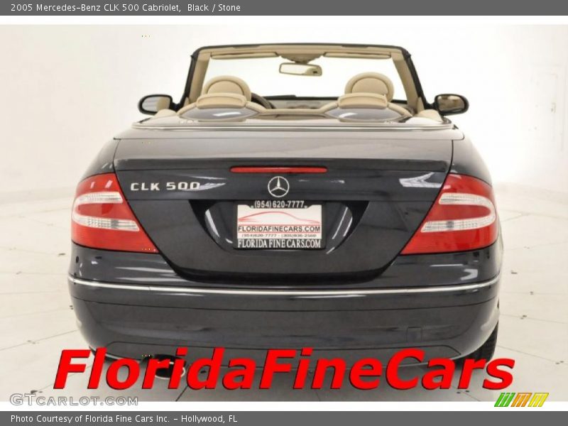 Black / Stone 2005 Mercedes-Benz CLK 500 Cabriolet