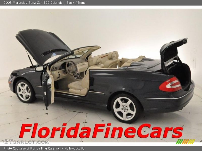 Black / Stone 2005 Mercedes-Benz CLK 500 Cabriolet