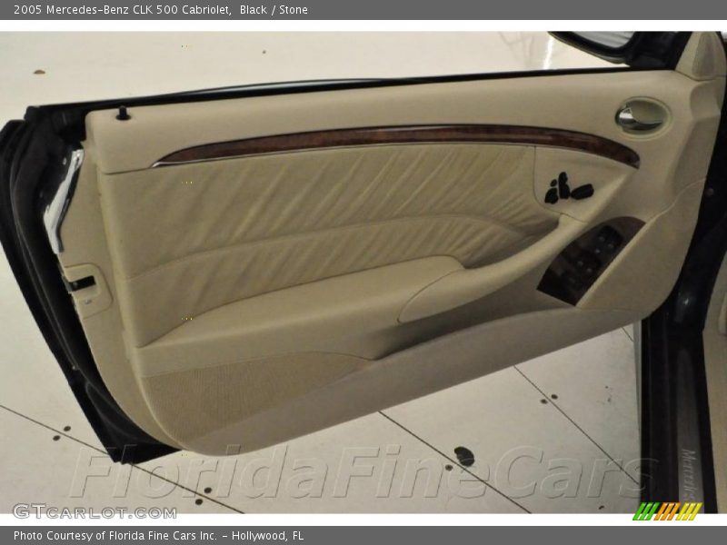 Black / Stone 2005 Mercedes-Benz CLK 500 Cabriolet