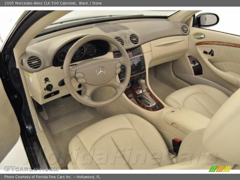 Black / Stone 2005 Mercedes-Benz CLK 500 Cabriolet