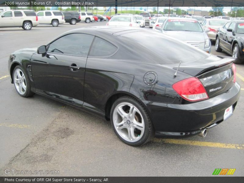 Obsidian Black / Black 2006 Hyundai Tiburon GT