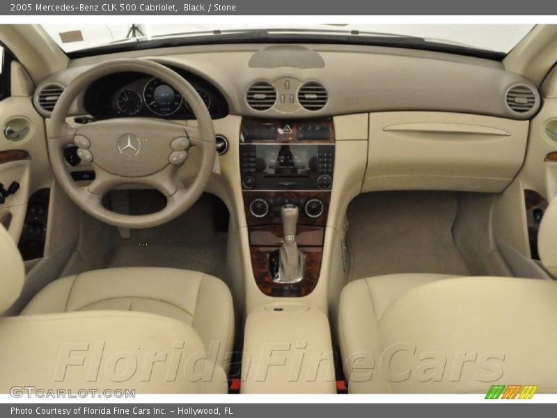 Black / Stone 2005 Mercedes-Benz CLK 500 Cabriolet