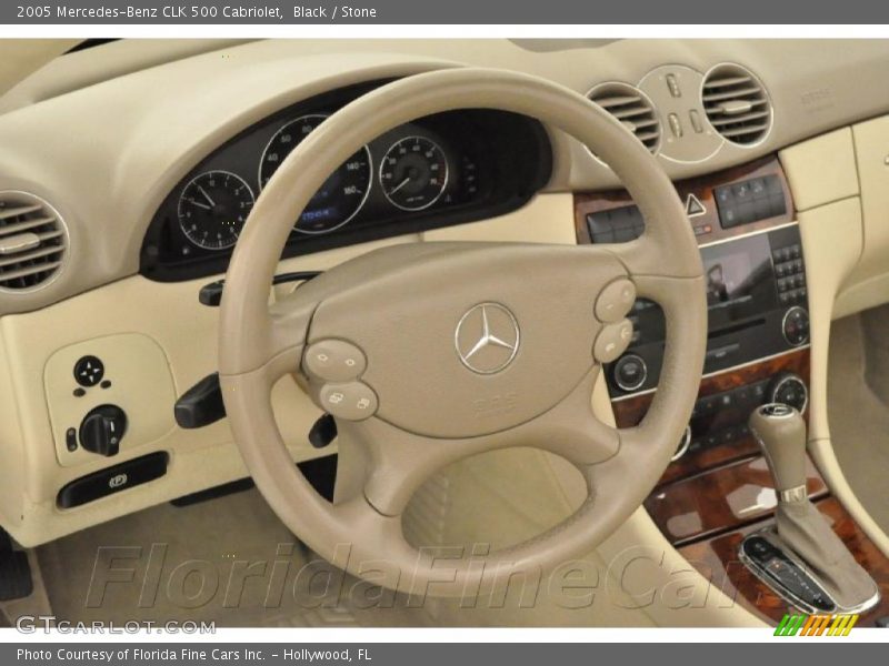 Black / Stone 2005 Mercedes-Benz CLK 500 Cabriolet