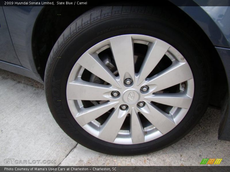 Slate Blue / Camel 2009 Hyundai Sonata Limited