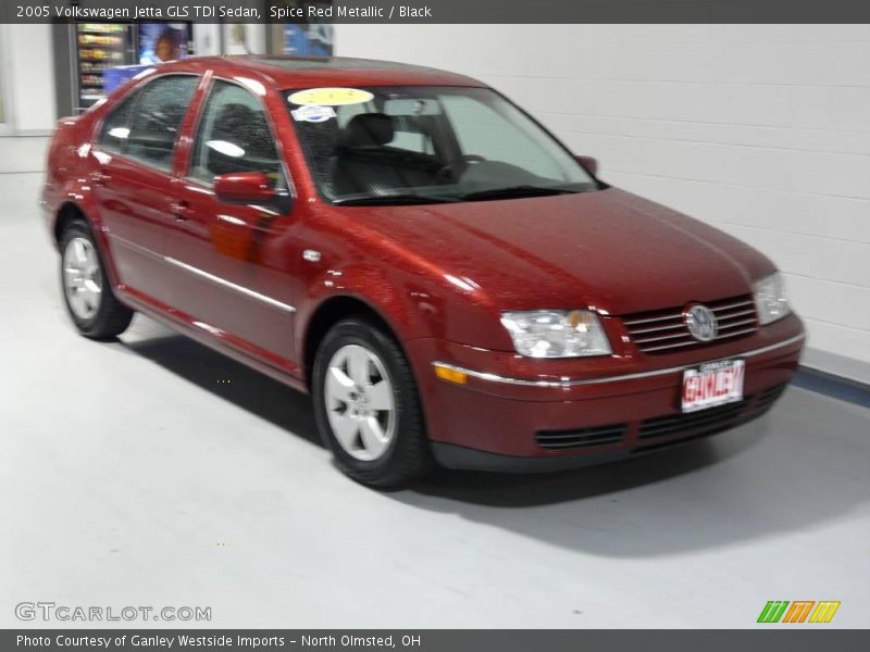 Spice Red Metallic / Black 2005 Volkswagen Jetta GLS TDI Sedan
