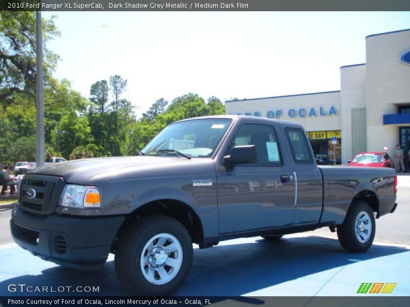 Dark Shadow Grey Metallic / Medium Dark Flint 2010 Ford Ranger XL SuperCab